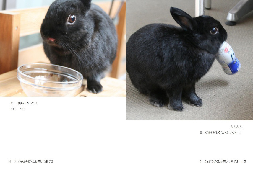 因幡のクロウサギの作品 「クロうさぎのぼくとお茶しに来て2