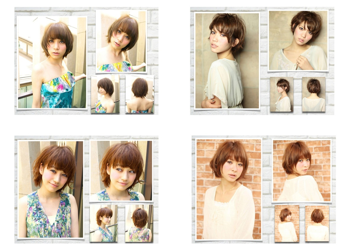 short hair spread 