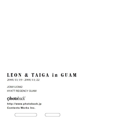 フォトブック ジャケット裏