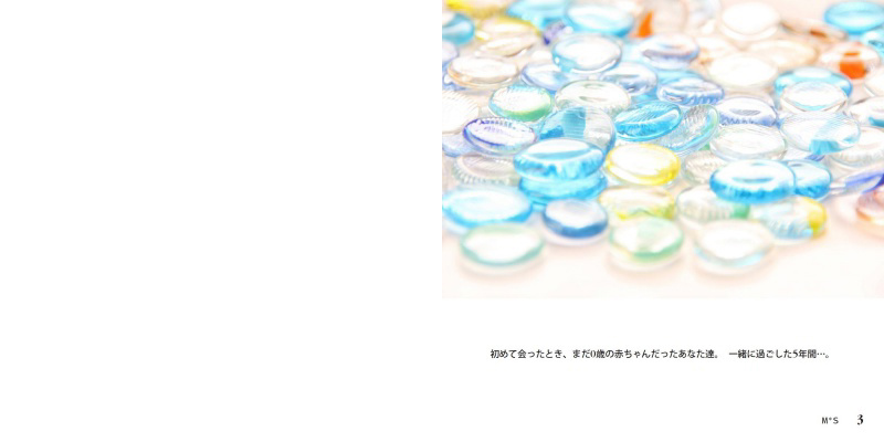 フォトブック 2ページ目