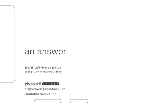 フォトブック ジャケット裏