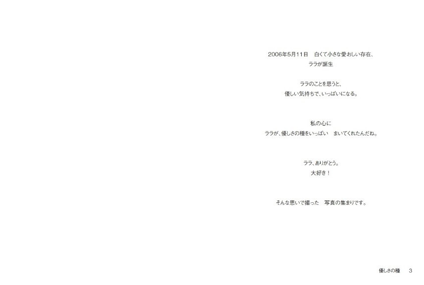 フォトブック 2ページ目