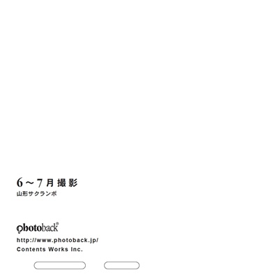 フォトブック ジャケット裏