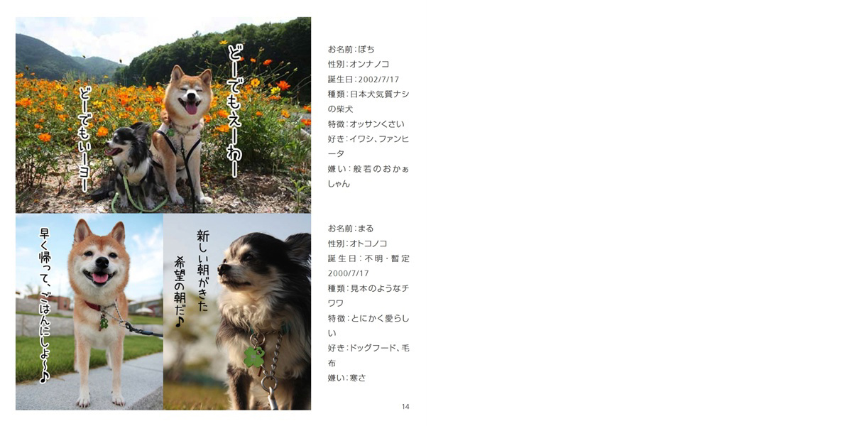 フォトブック 14ページ目