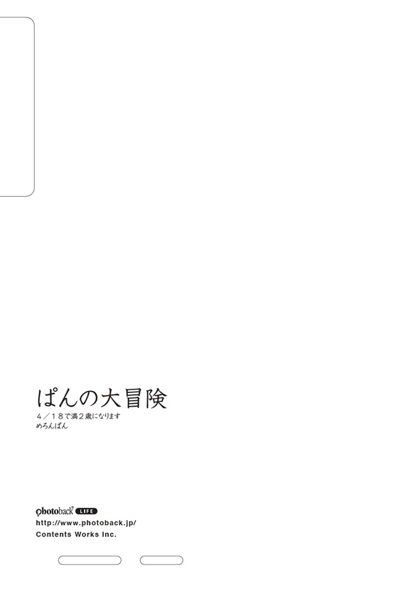 フォトブック ジャケット裏